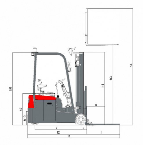 Электрический погрузчик LEMA FE M 15-3F DX35